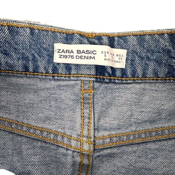 Zara Women's Denim Skirt with Stripe down the side size Small - Picture 4 of 8